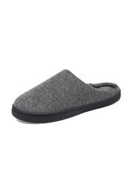 Men Slippers Indoor Floor Flat Shoes Winter Warm Cotton Plush Slippers Couples Fashion Casual Home Slippers Bedroom Slippers