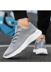 Women Men Sneakers Mesh Breathable Running Shoes Male Lightweight Sneakers Couple Sneakers Man Casual Shoes 35-47