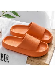 2022 Cloud Sandals Home Slippers Summers Thick Platform Womens Indoor Bathroom Anti-slip Slides Ladies Men's Shoes Dropshipping