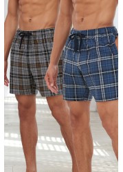 Motion Flex Cosy Pyjama Bottoms 2 Pack Shorts