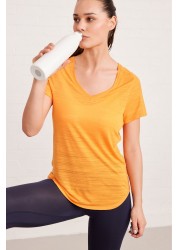 Next Active Sports Short Sleeve V-Neck Top Regular