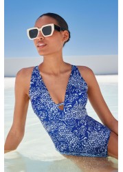 Cut-Out Plunge Swimsuit