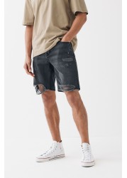 Denim Shorts Straight Fit