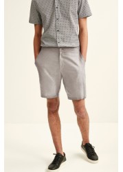 Elasticated Waistband Linen Shorts