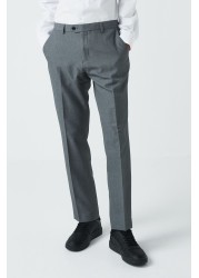 Machine Washable Plain Front Trousers Slim Fit