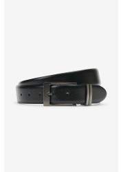 Signature Italian Leather Metal Loops Belt