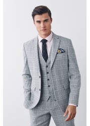 Check Suit: Jacket Skinny Fit