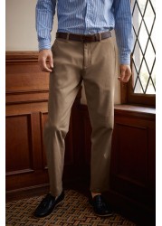 Belted Soft Touch Chino Trousers Straight Fit