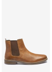 Waxy Finish Chelsea Boots