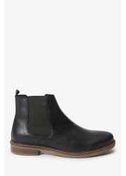 Waxy Finish Chelsea Boots