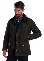 جاكيت مشمع أزرق كحلي وأخضر كاكي من Barbour