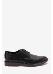 Contrast Sole Derby Shoes