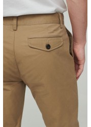 Pleated Stretch Chino Trousers