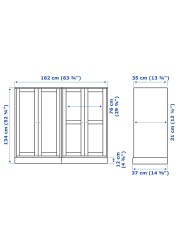 HAVSTA Storage combination w glass-doors