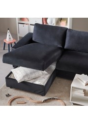 VIMLE 3-seat sofa-bed with chaise longue