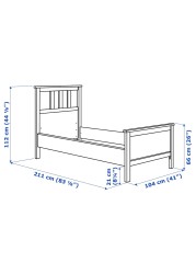 HEMNES هيكل سرير