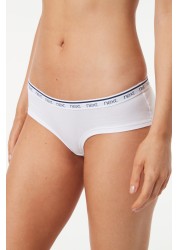 Cotton Rich Logo Knickers 4 Pack Short