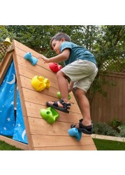 Kidkraft A-Frame Hideaway and Climber Playhouse Set