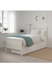 HEMNES Bed frame with 2 storage boxes