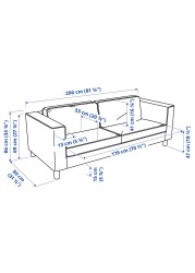 PÄRUP 3-seat sofa