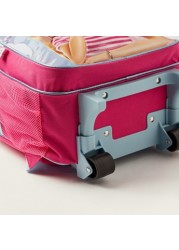 Simba 5-Piece Barbie Print Trolley Backpack Set