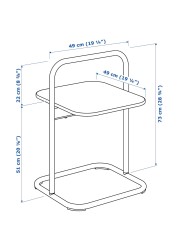 HUSARÖ Side table, outdoor