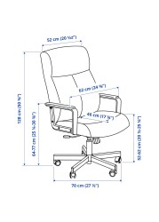 MILLBERGET Swivel chair