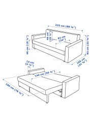 FRIHETEN 3-seat sofa-bed