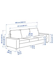 VIMLE 3-seat sofa