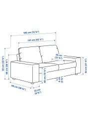 VIMLE 2-seat sofa