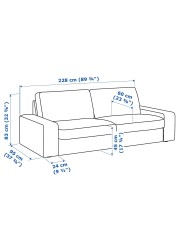 KIVIK Three-seat sofa