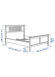 HEMNES هيكل سرير