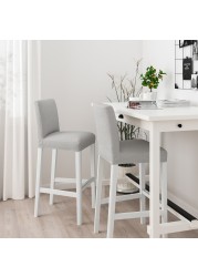 BERGMUND Bar stool with backrest