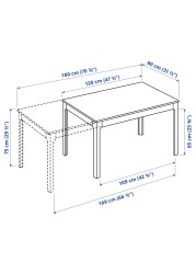 EKEDALEN Extendable table