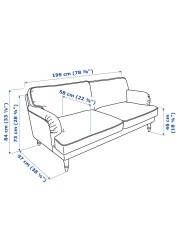 STOCKSUND 3-seat sofa