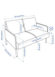 GLOSTAD 2-seat sofa