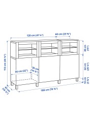 BESTÅ Storage combination with doors