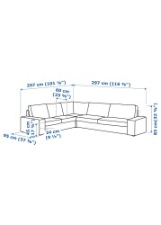 KIVIK Corner sofa, 5-seat