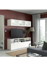 BESTÅ TV storage combination/glass doors