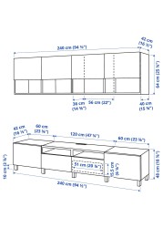 BESTÅ TV storage combination