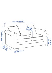 GRÖNLID 2-seat sofa