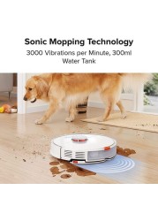 Roborock S7 Robot Vacuum and Mop, 2500PA Suction & Sonic Mopping, Robotic Vacuum Cleaner with Multi-Level Mapping, Works with Alexa, Mop Floors and Vacuum Carpets in One Clean, Perfect for Pet Hair