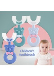 Baby Toothbrush Silicone Dental For Infant Teeth Toddler U-shape Baby Toothbrush Teething Baby Teeth Oral Care Toothbrush