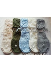 Newborn photography accessories, mohair hat and mohair shorts.