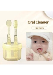 2pcs Baby Silicone Toothbrush Cleaning Fresh Breath Brush Soft Tongue Coating Brush Oral Care Tool Toothbrush Baby Products