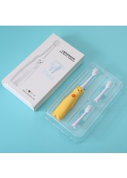 Electric Toothbrush Kids Sonic Toothbrush For Kids With 3 Brush Heads Silicone Toothbrush Baby Accessories