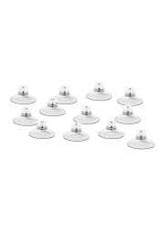 40mm 12pcs/lot High-end Sucker Suction Cups For Window Glass Tiles Transparent Mushroom Head Suckers Cup