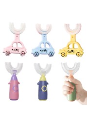 Children's toothbrush in U shape teeth car care products shape 360 ​​brush children baby toothbrush cleaning teeth baby teething 2-12Y