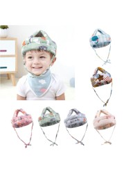 Baby Infant Protective Hat Anti-collision Protective Cap Baby Safety Helmet Soft Comfortable Head Security and Protection - Adjustab