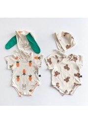 MILANCEL Children's Underwear 2021 Summer Fashion Teddy Bear One-piece Suit Set